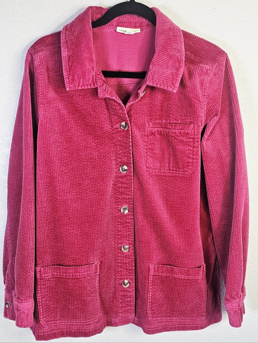 Appleseed’s Pink Corduroy Chore Jacket Shacket Large